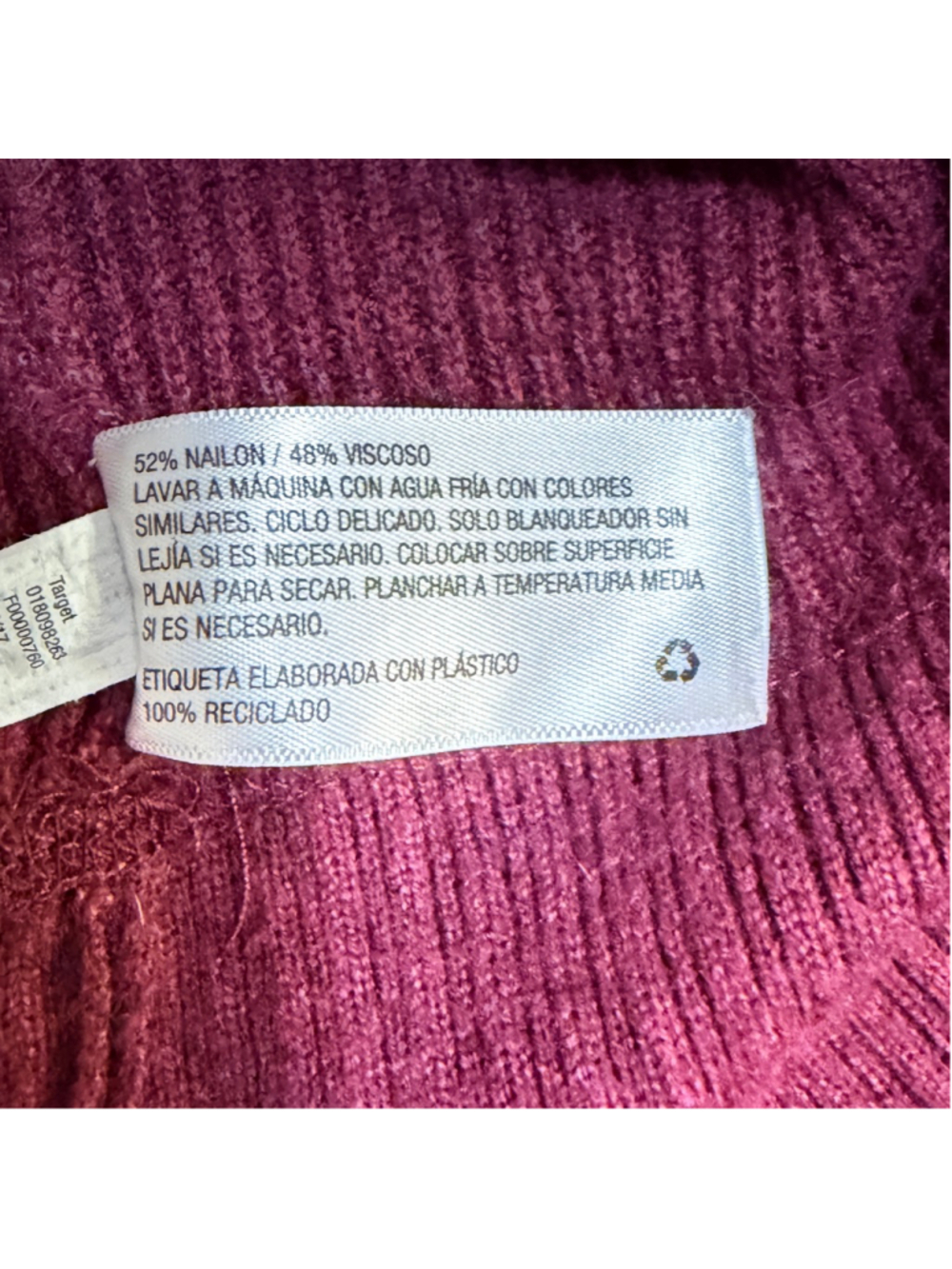 A New Day Women's Burgundy Rib-Knit Sweater Dress - Size XS - b8 - Picture 6 of 10